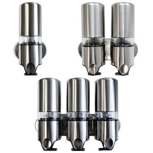 Luxury Soap Shower Dispenser | Brushed Stainless Steel  - Image1