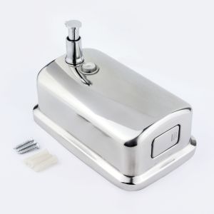 Polished Stainless Steel Soap Dispenser | 800ml /1000ml | Vertical - thumbnail image